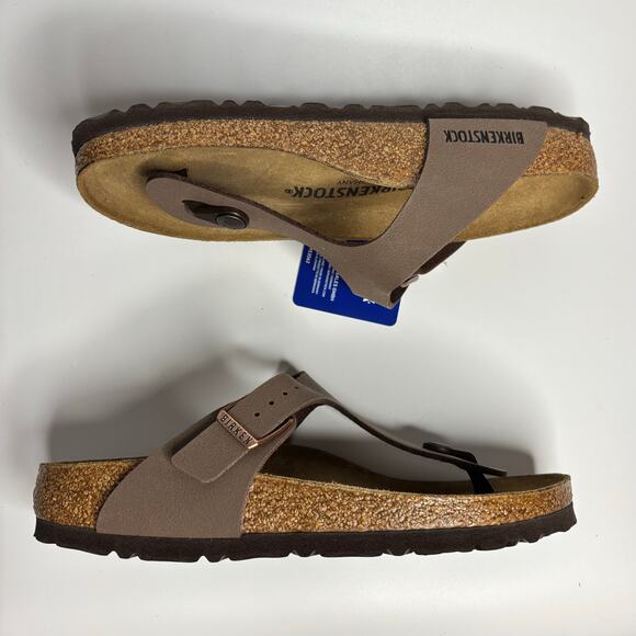 Birkenstock Gizeh BS Thong Sandal in Mocha Birko-Flor (Narrow) - Picture 9 of 11